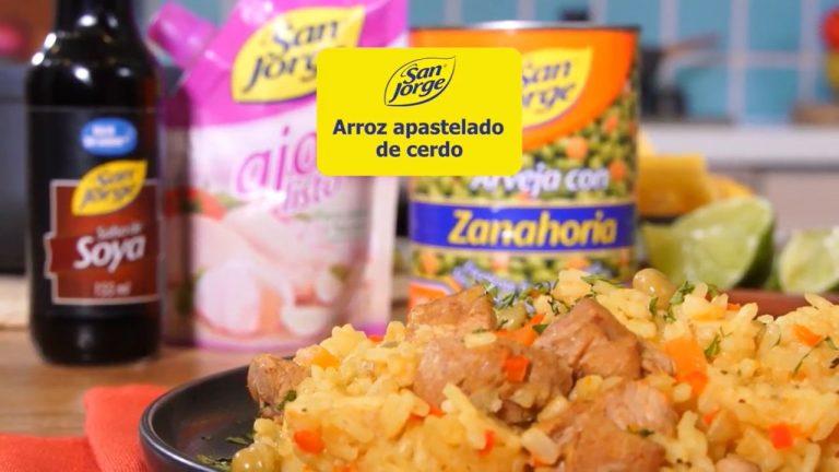 Arroz apastelado de cerdo