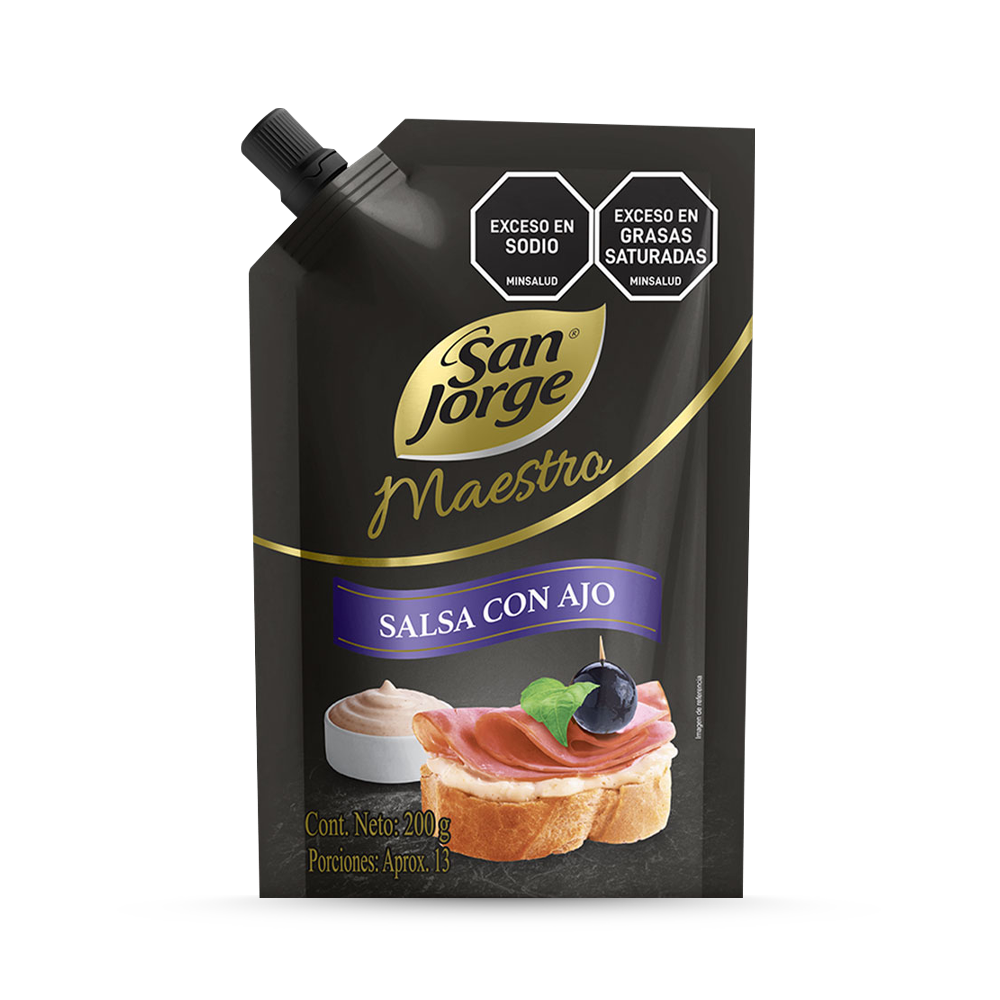 Salsa con Ajo San Jorge Maestro x 200gr