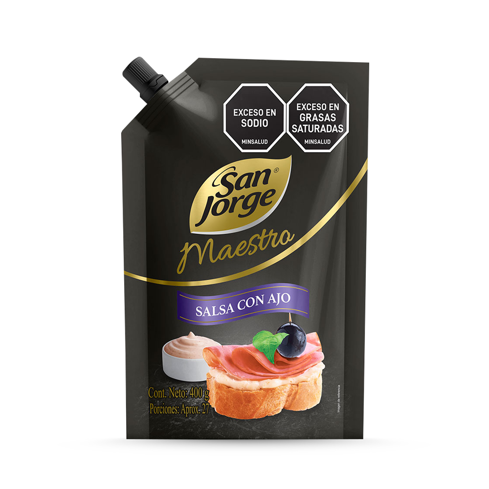 Salsa con Ajo San Jorge Maestro x 400gr