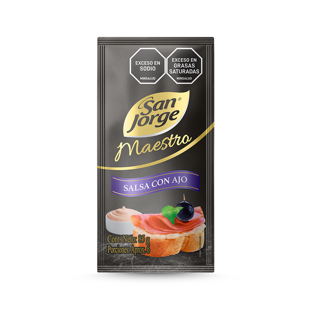 Salsa con Ajo San Jorge Maestro Sachet x 85gr