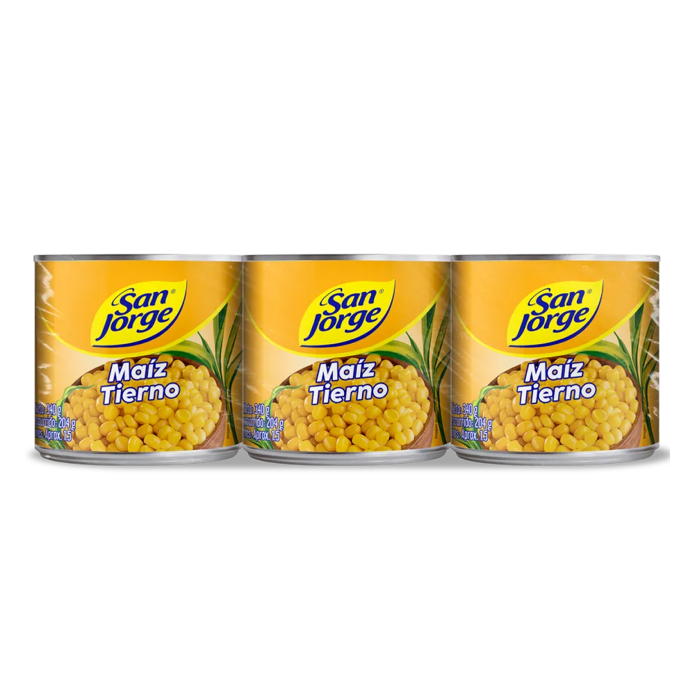 Maiz Tierno San Jorge 3 Latas x 340g