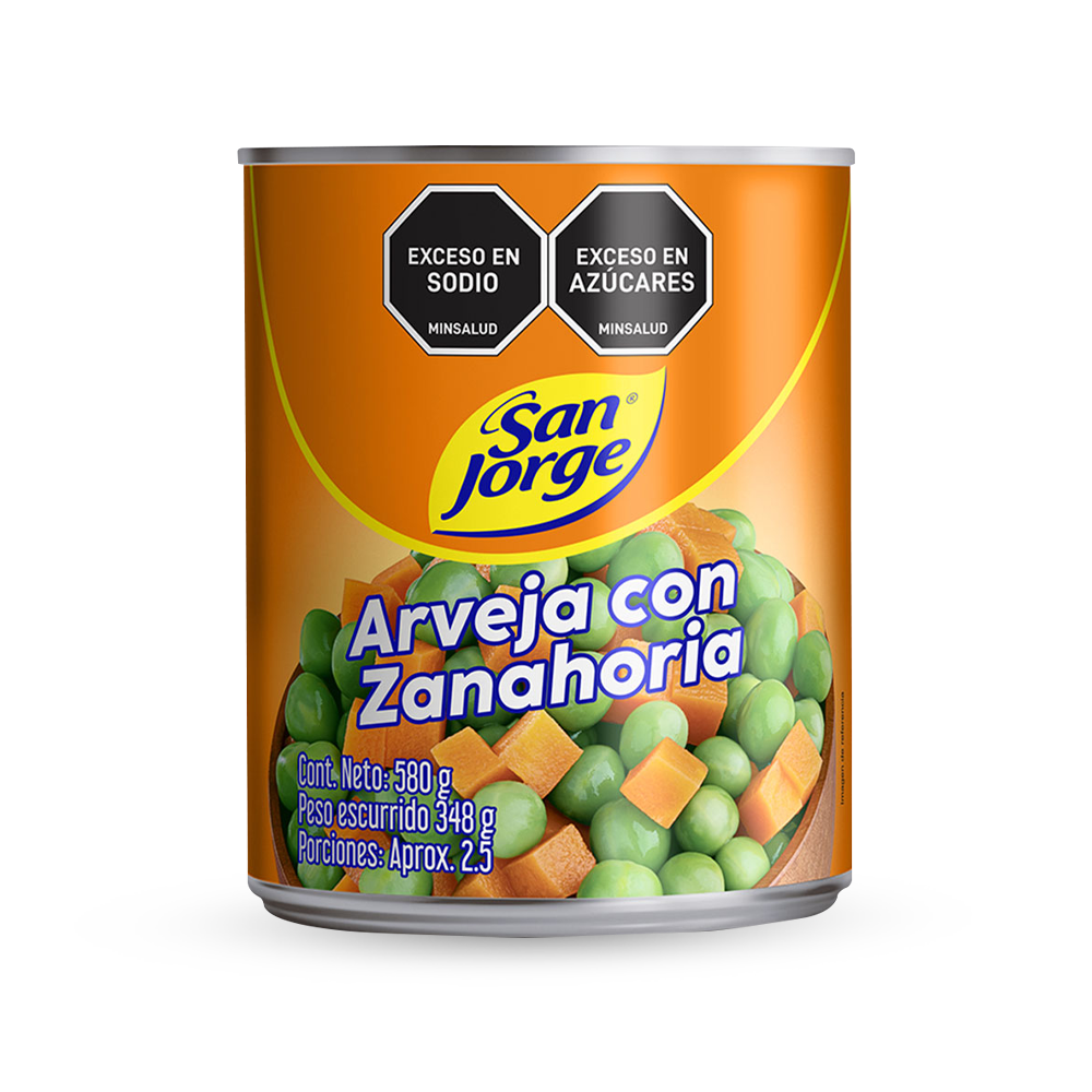 Arveja Zanahoria  San Jorge® x 580 g