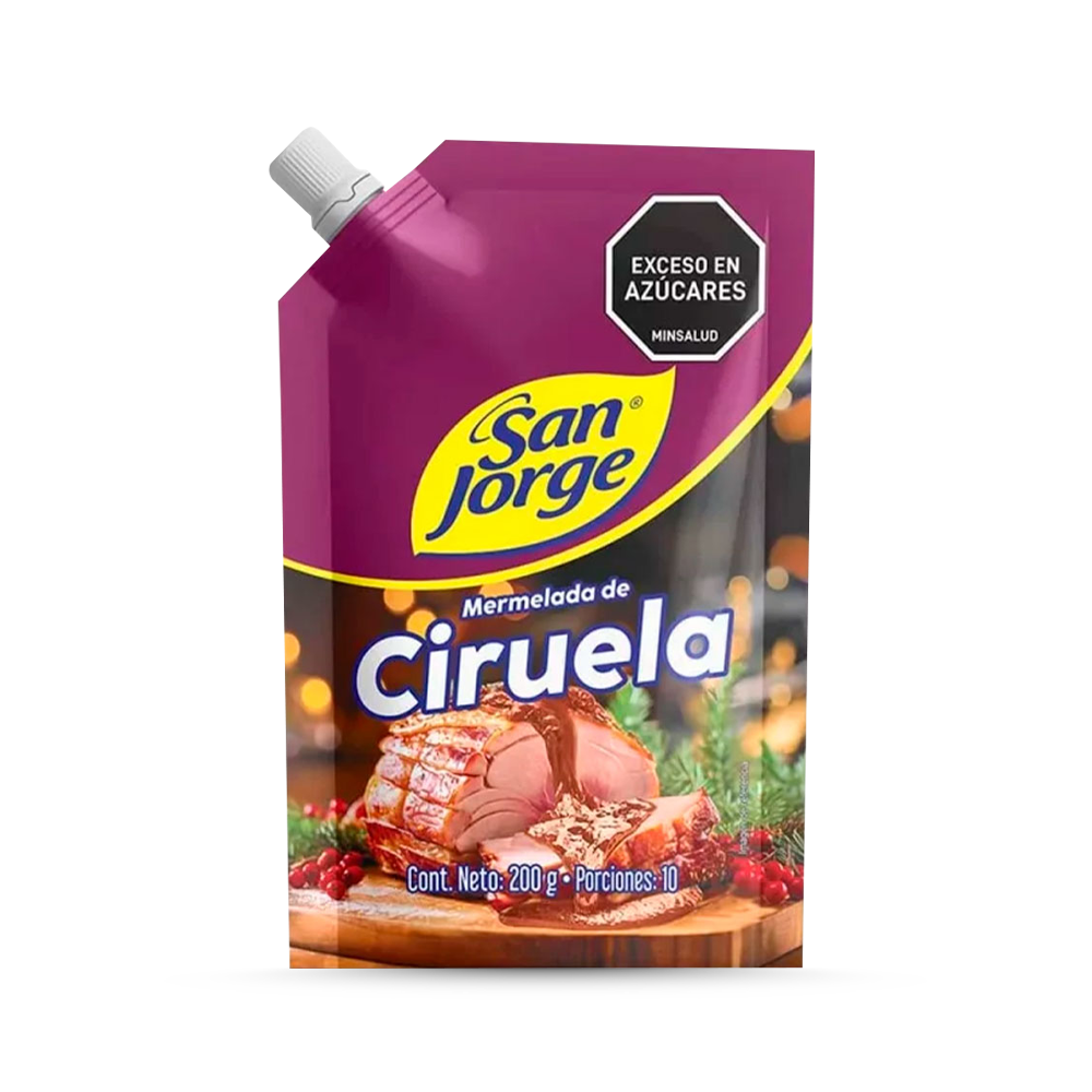 Mermelada San Jorge Ciruela Doypack x 200gr. Edi. Limitada.