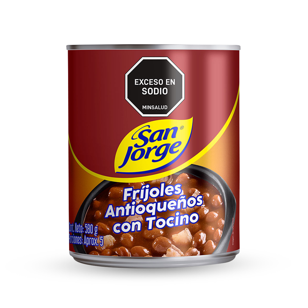 Frijoles con Tocino San Jorge Lata x 580gr