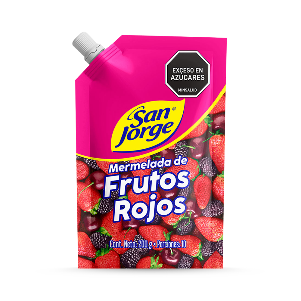 Mermelada San Jorge Frutos Rojos  Doypack x 200gr