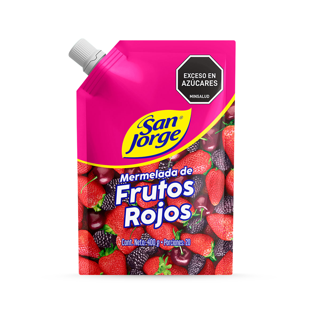 Mermelada San Jorge Frutos Rojos  Doypack x 400gr