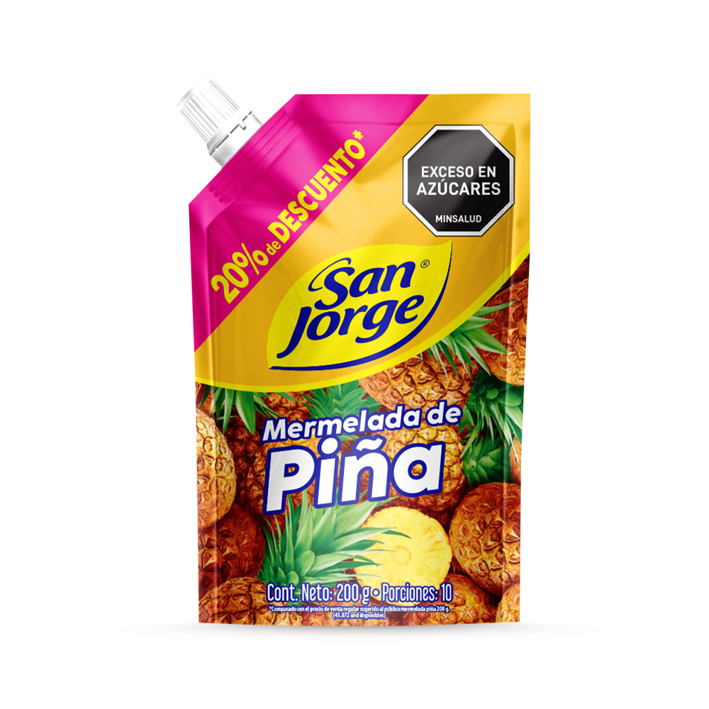 Mermelada San Jorge Piña Doypack x 200gr Descuento Especial Limitado