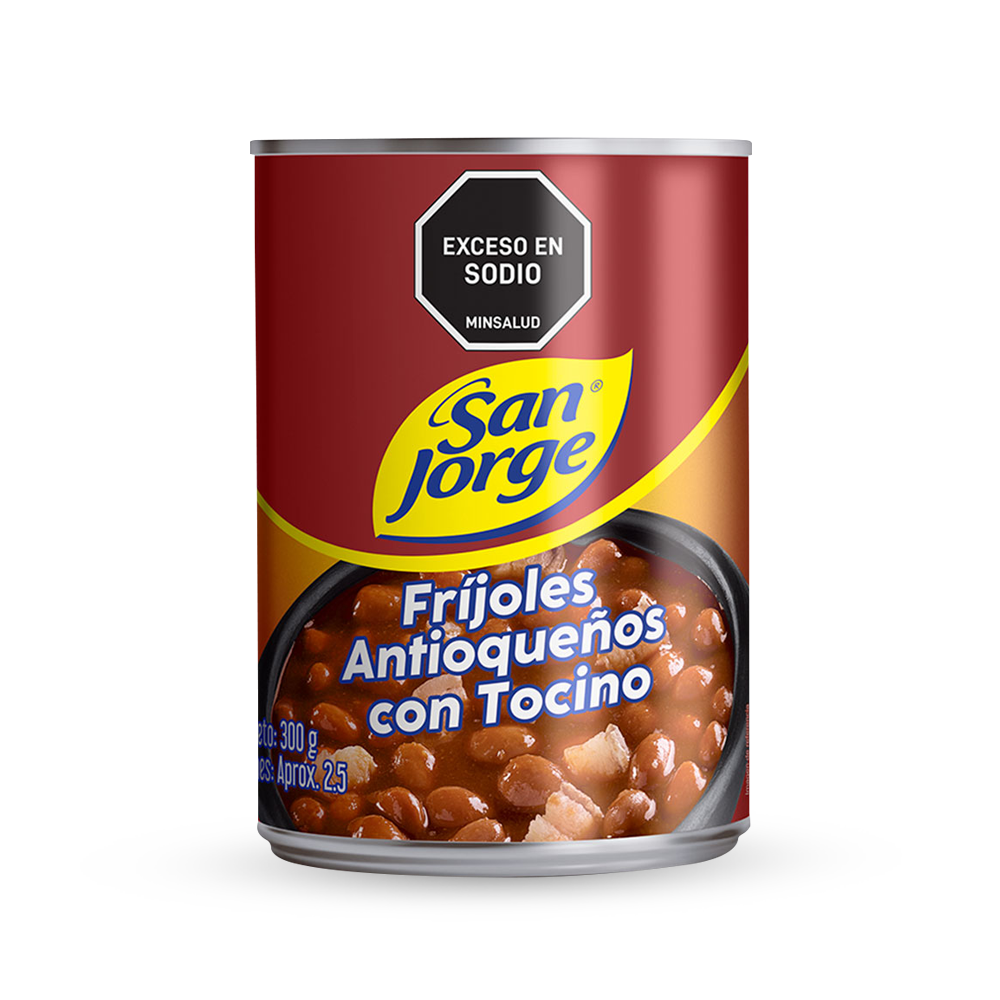 Frijoles con Tocino San Jorge Lata x 300gr