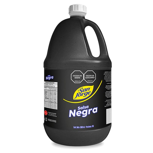 Salsa Negra San Jorge Plastico x 3,800 Cm3