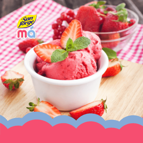 Recetas Má: Helado de Fresa