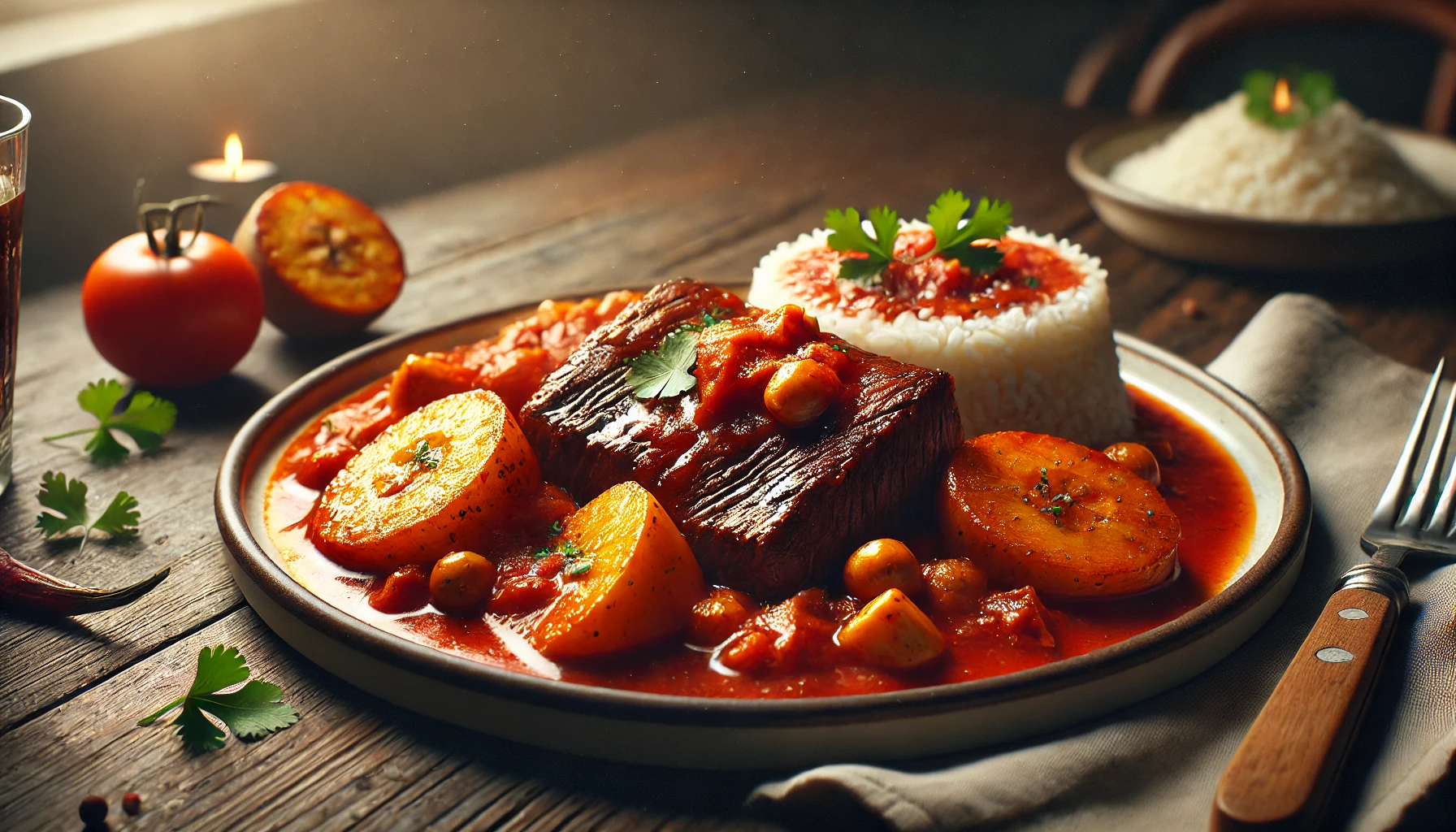 Sobrebarriga en Salsa Criolla