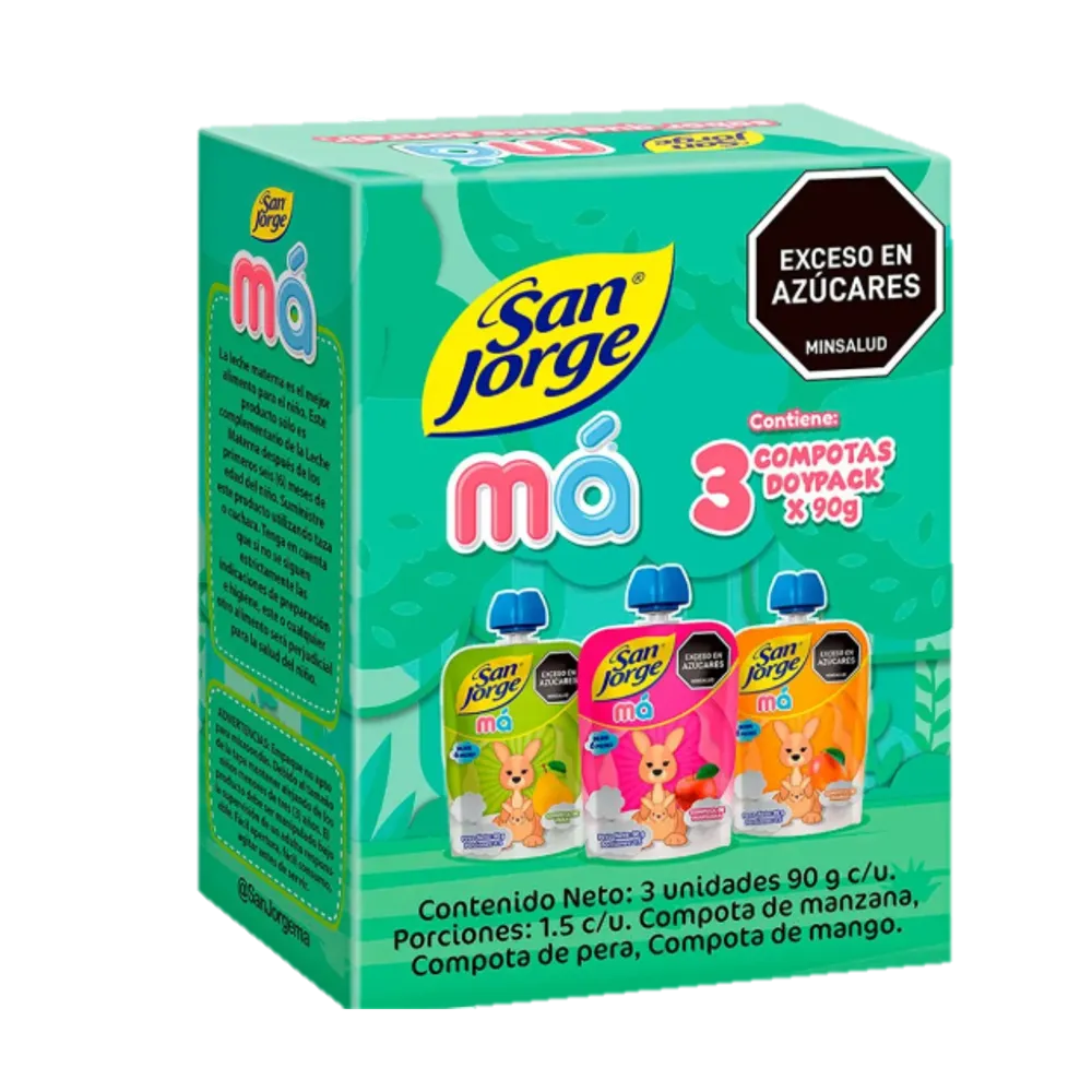 PPK COMPOTA  S/J MA SURTIDA POUCH 3x90g