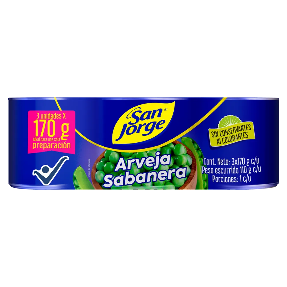 ARVEJA SABANERA SJ 3X170 g