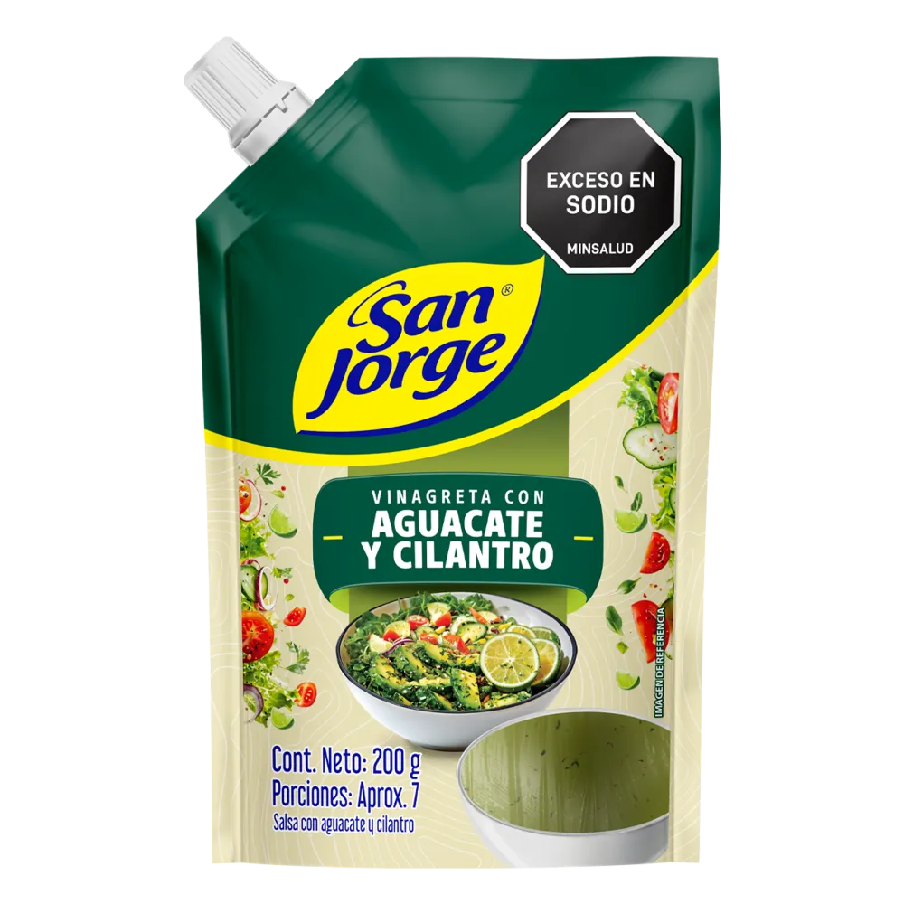 VINAGRETA AGUACATE CILANTRO S/J DPx200g